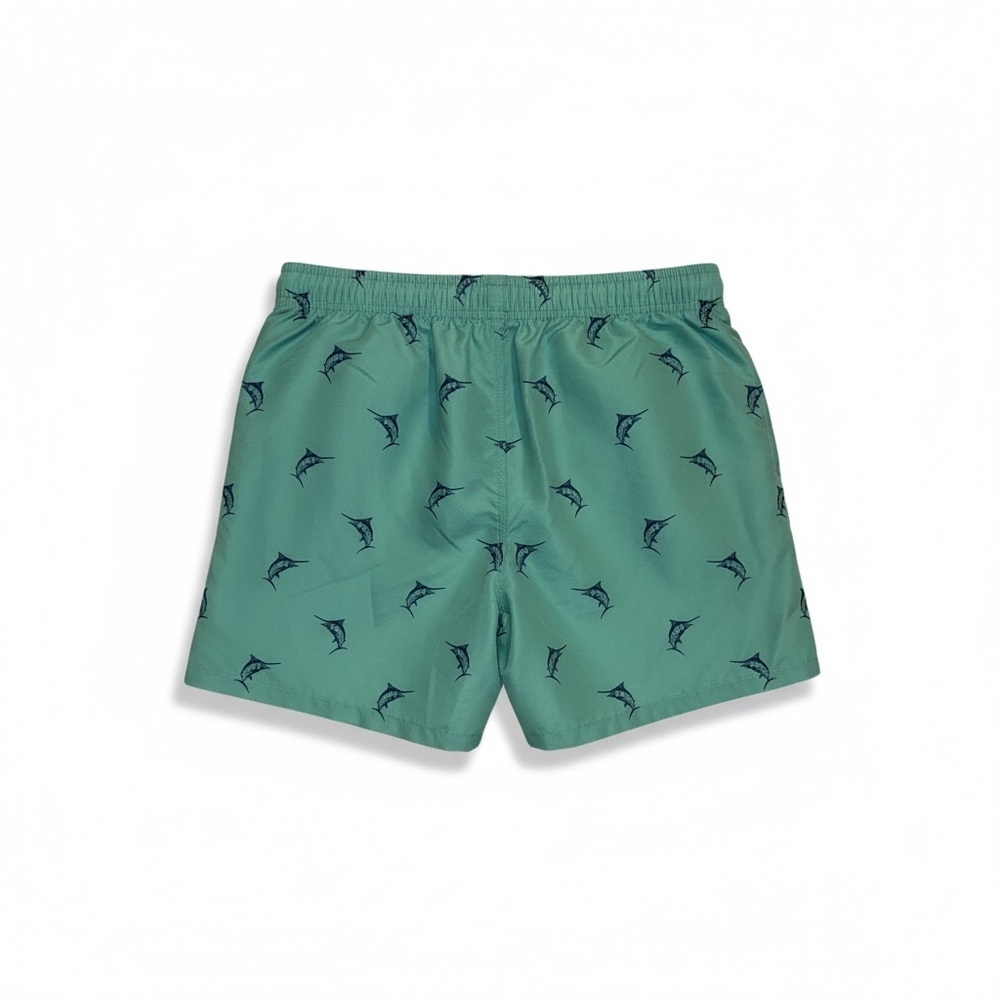 SHEIN Teal Swim Trunks for Men
